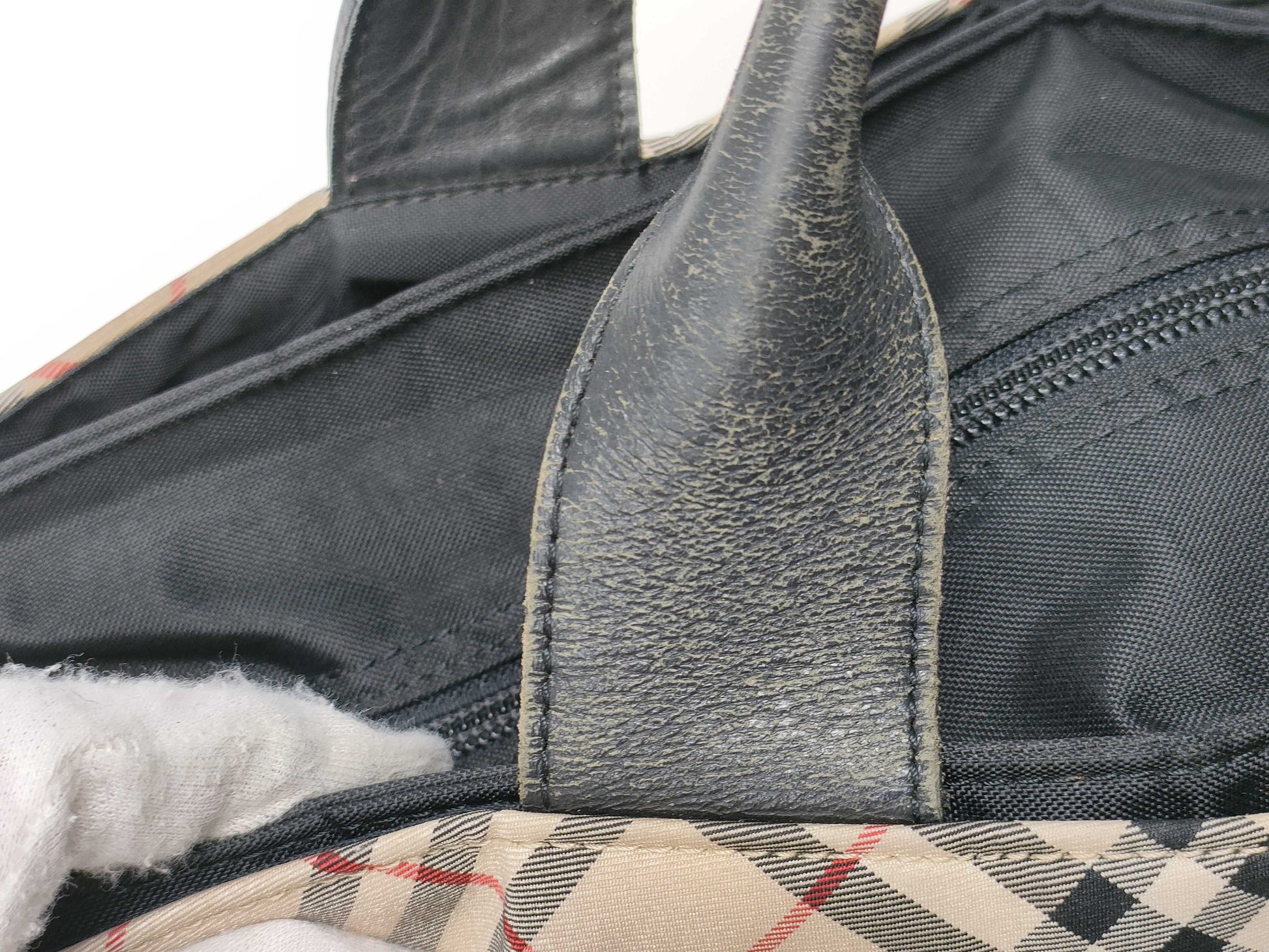BURBERRY Blue Label Check Handbag Handbag