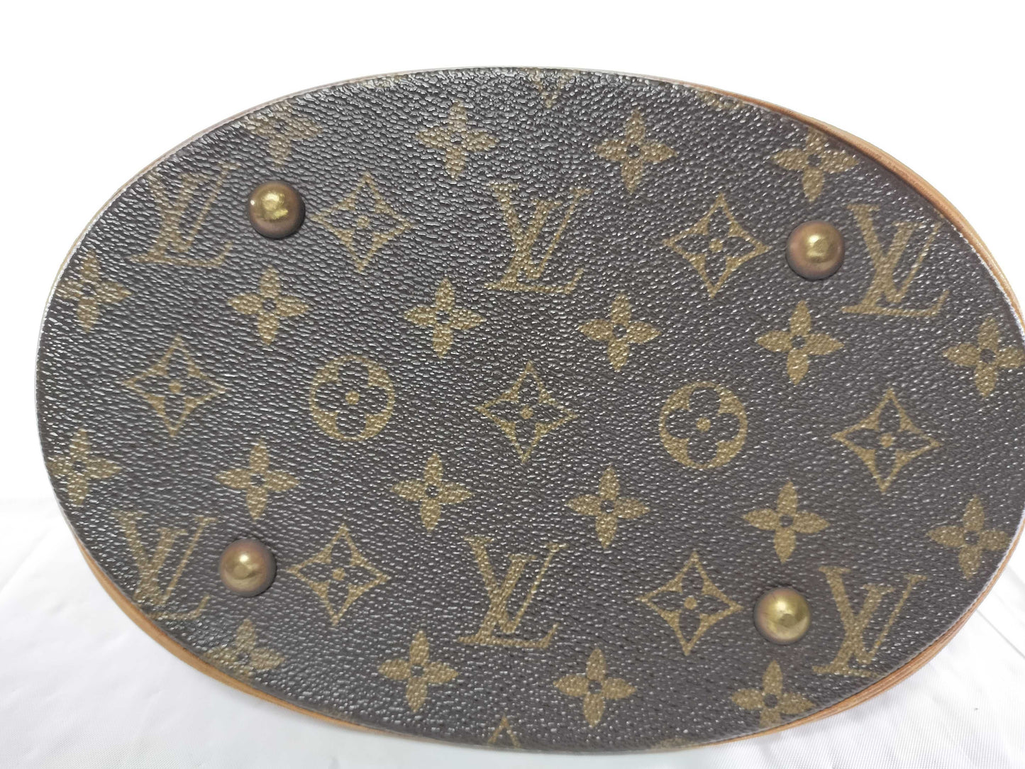 LOUIS VUITTON DK0068 Monogram M42238 Bucket PM Tote Bag with Pouch
