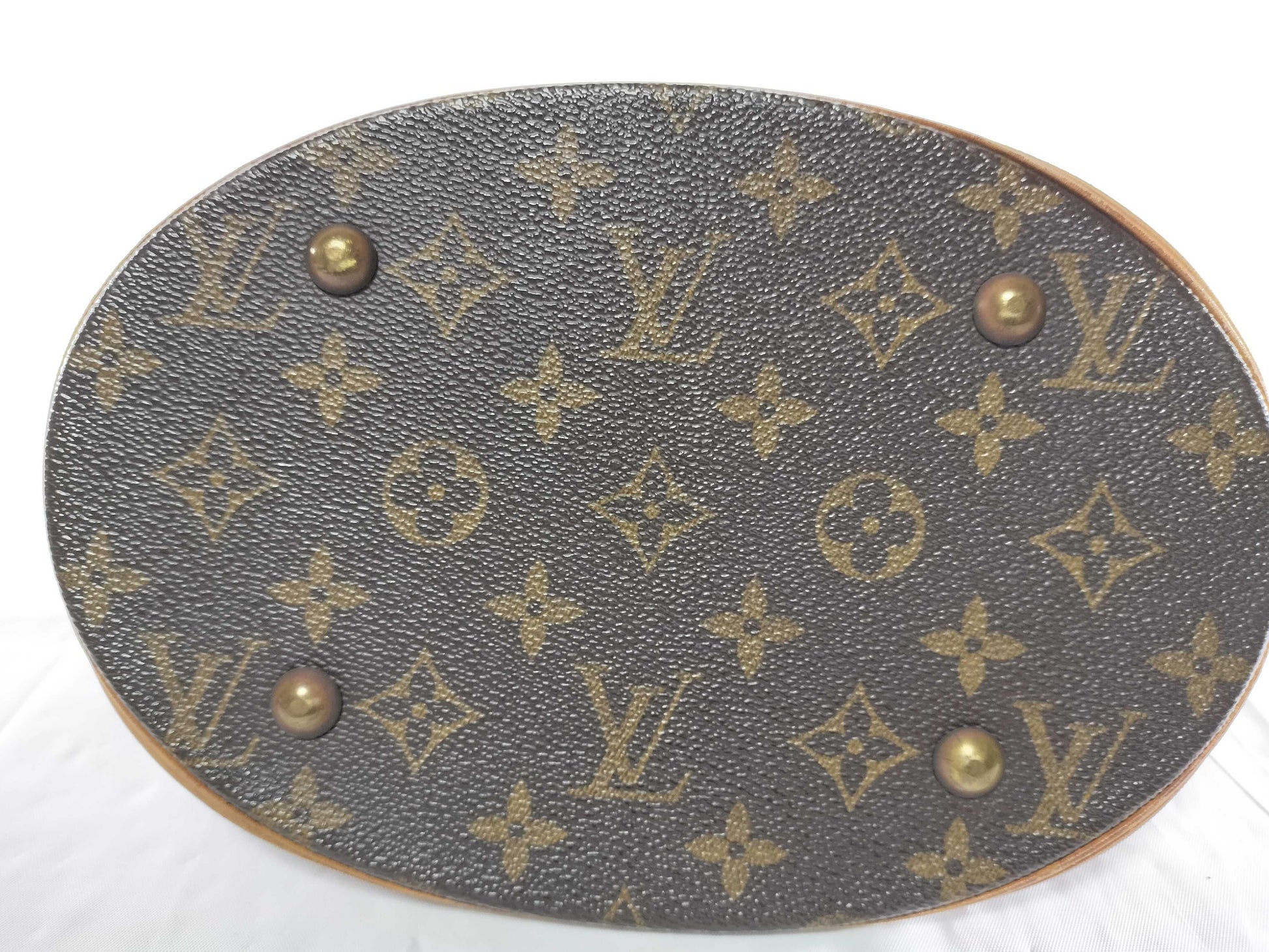 LOUIS VUITTON DK0068 Monogram M42238 Bucket PM Tote Bag with Pouch