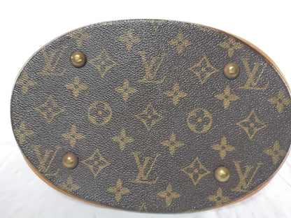 LOUIS VUITTON DK0068 Monogram M42238 Bucket PM Tote Bag with Pouch