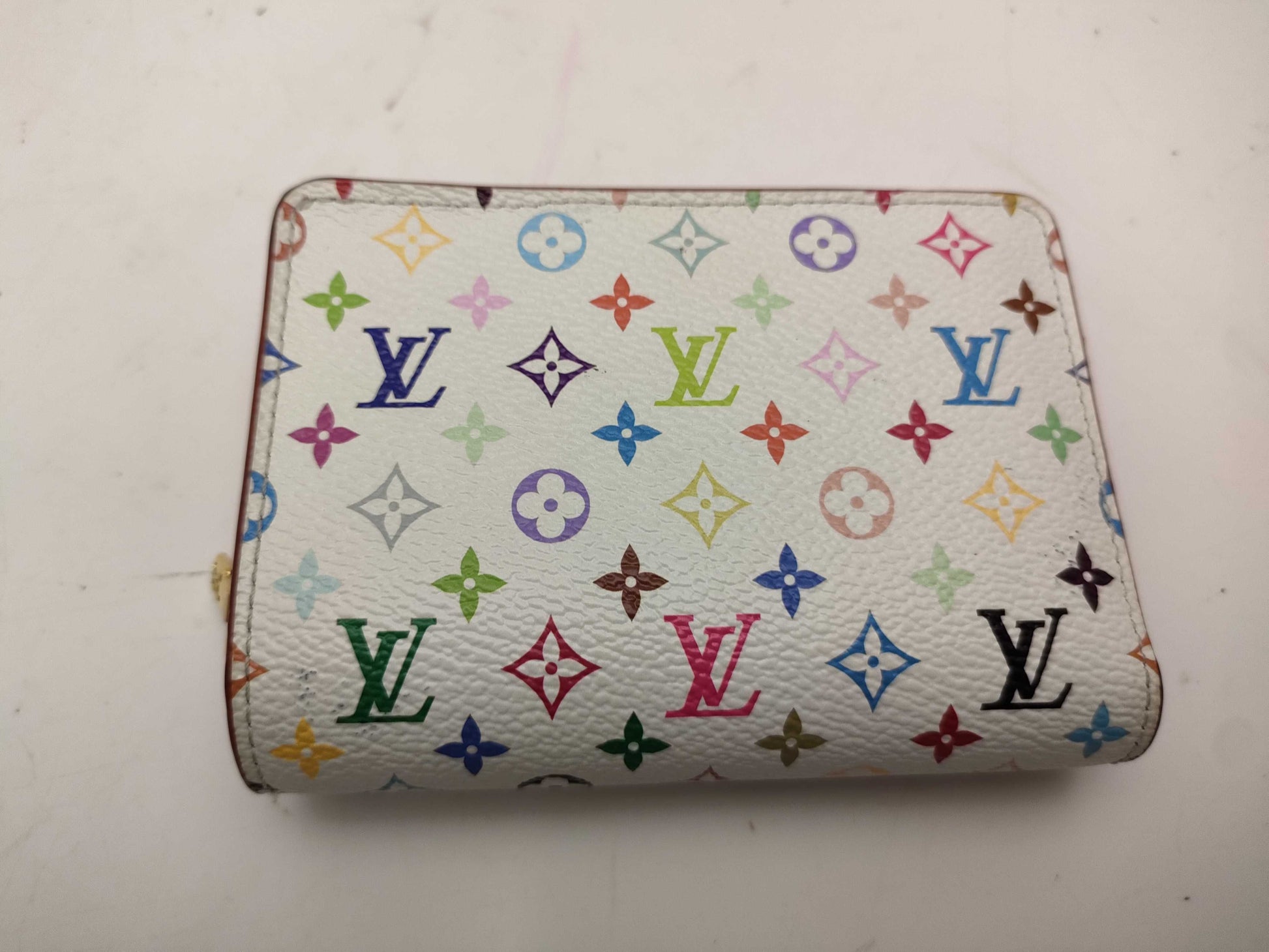 LOUIS VUITTON Monogram Multicolore M14093 Louis Vuitton Initial Wallet