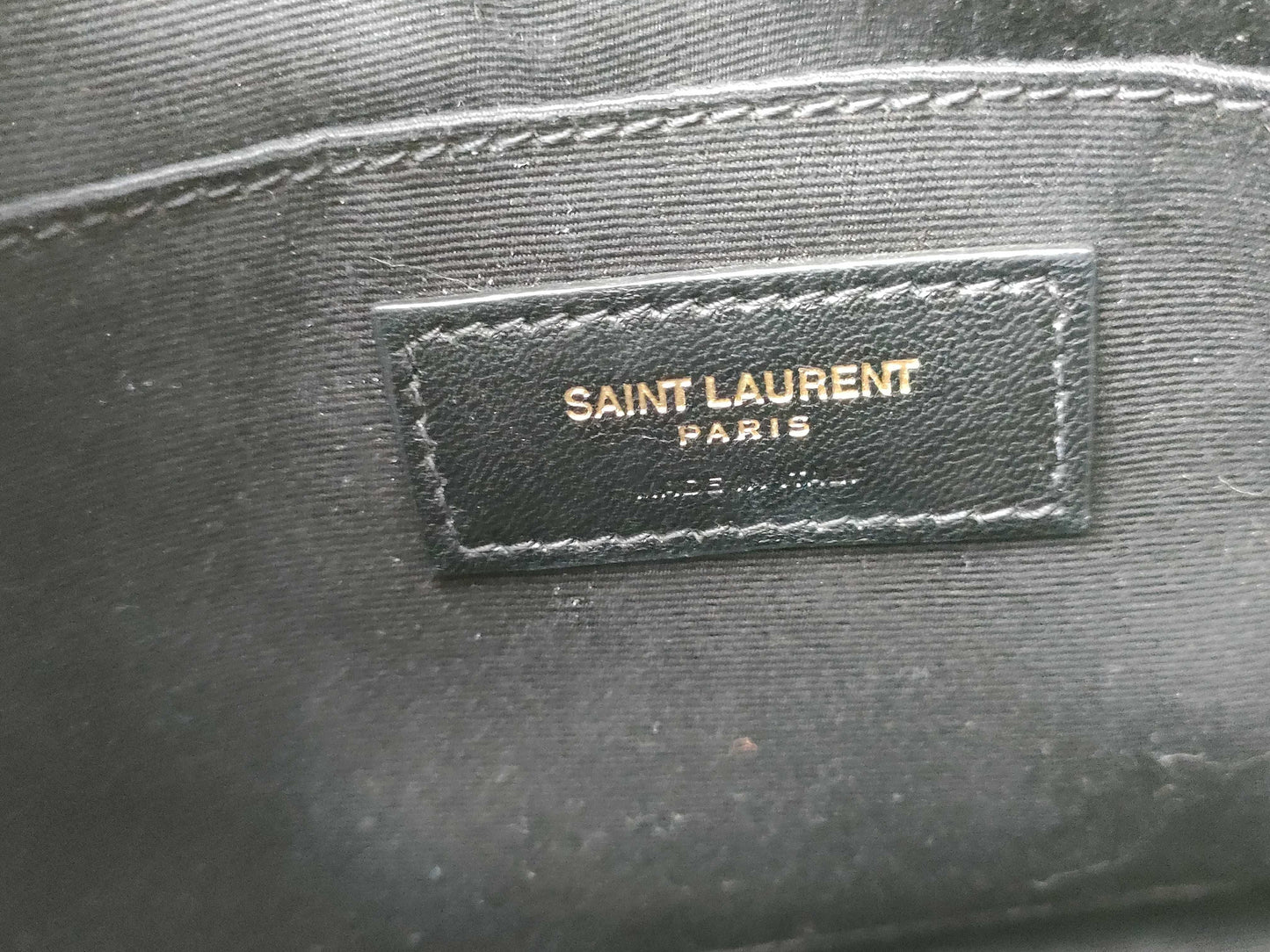 Yves Saint Laurent Suede Rhinestone Fringe Shoulder Bag