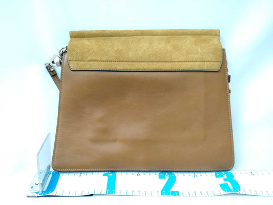 Chloe Faye Suede and Leather Shoulder Bag