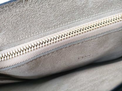 Chloe Faye Suede and Leather Shoulder Bag