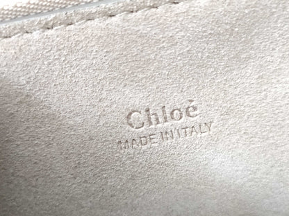 Chloe Faye Suede and Leather Shoulder Bag