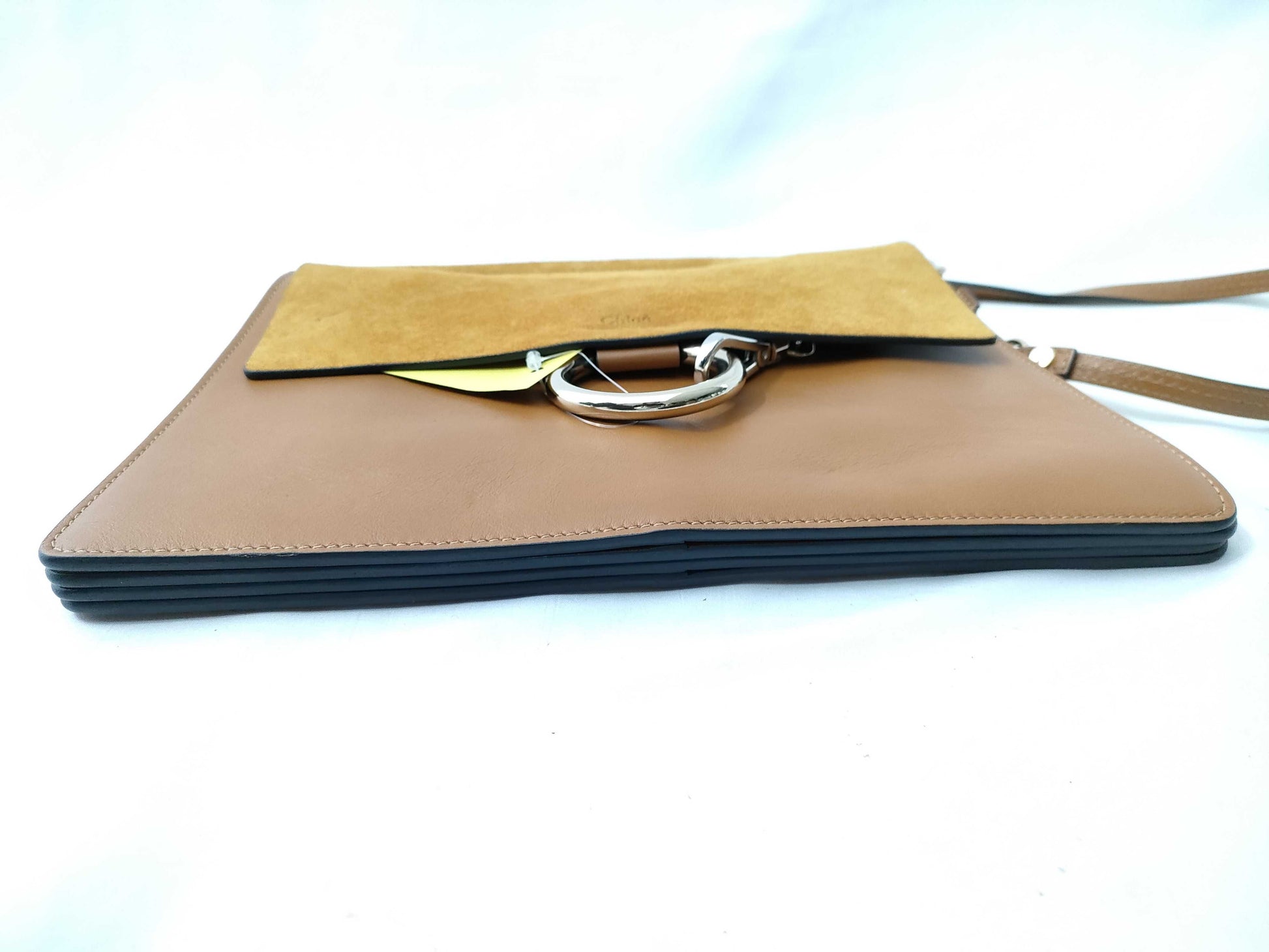 Chloe Faye Suede and Leather Shoulder Bag