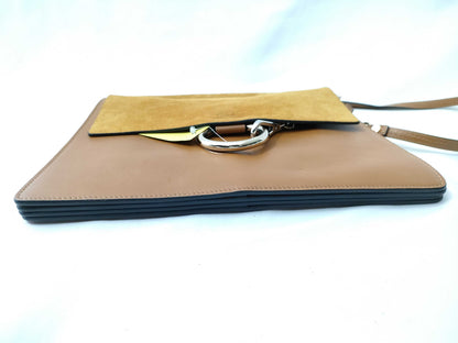 Chloe Faye Suede and Leather Shoulder Bag