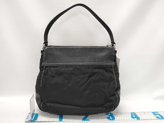 PRADA nylon and leather one-shoulder shoulder bag