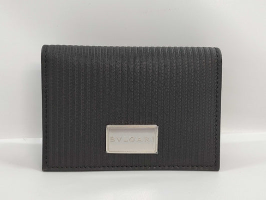 BVLGARI Leather Card Case, Card Case, Pass Case, Business Card Case