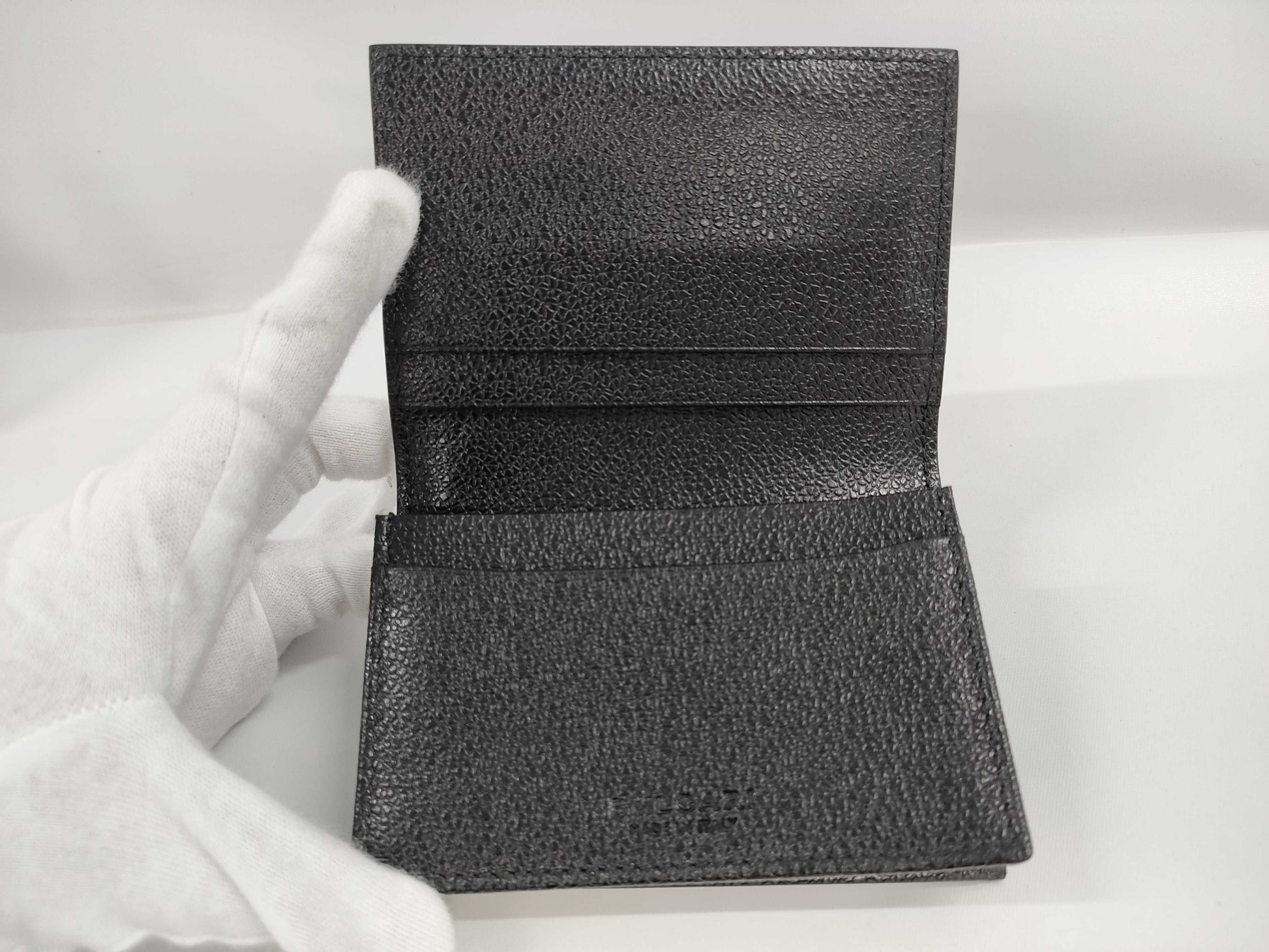 BVLGARI Leather Card Case, Card Case, Pass Case, Business Card Case