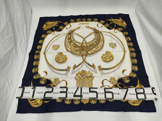 HERMES Carre Golden Knight Scarf