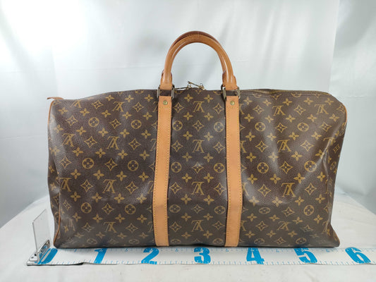 LOUIS VUITTON Monogram M41424 Keepall 55 Boston Bag