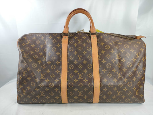 LOUIS VUITTON Monogram M41424 Keepall 55 Boston Bag