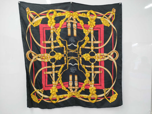 HERMES Carré 90 Crano Manege "Great Training Technique" Scarf Scarf