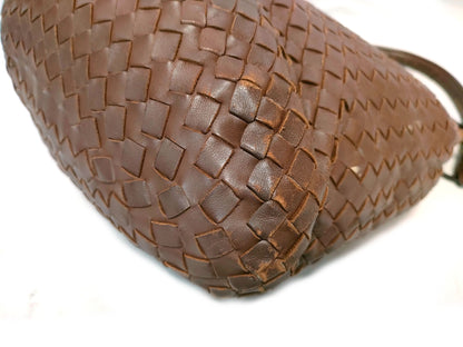 BOTTEGA VENETA Intrecciato Brown/One-Hand/Mirror Broken Handbag