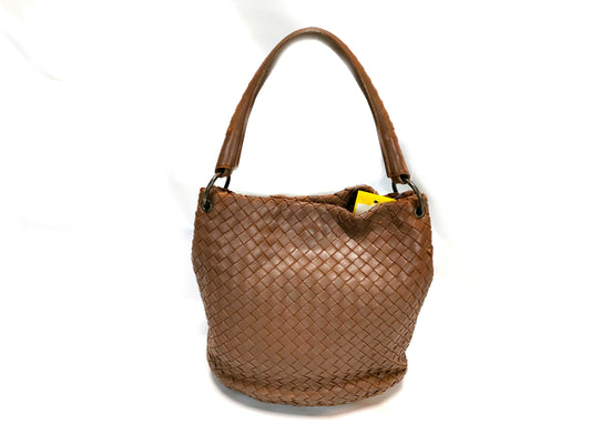 BOTTEGA VENETA Intrecciato Brown/One-Hand/Mirror Broken Handbag