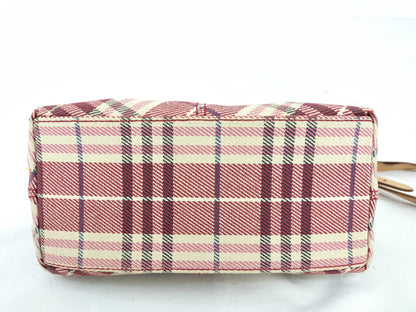 BURBERRY Nova Check Shoulder Bag Pink Shoulder Bag