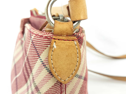 BURBERRY Nova Check Shoulder Bag Pink Shoulder Bag