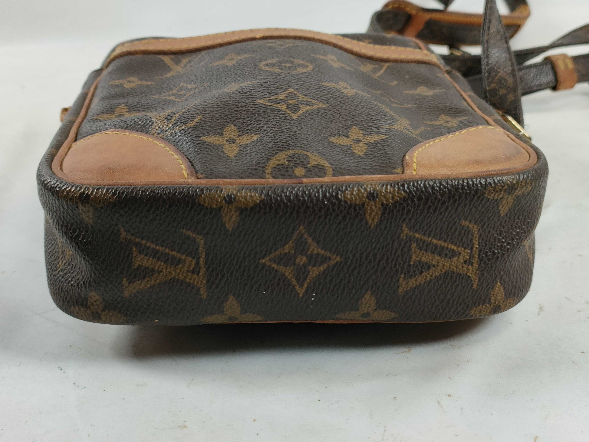 LOUIS VUITTON Monogram M45266 Danube Shoulder Bag with Torn Shoulder Strap