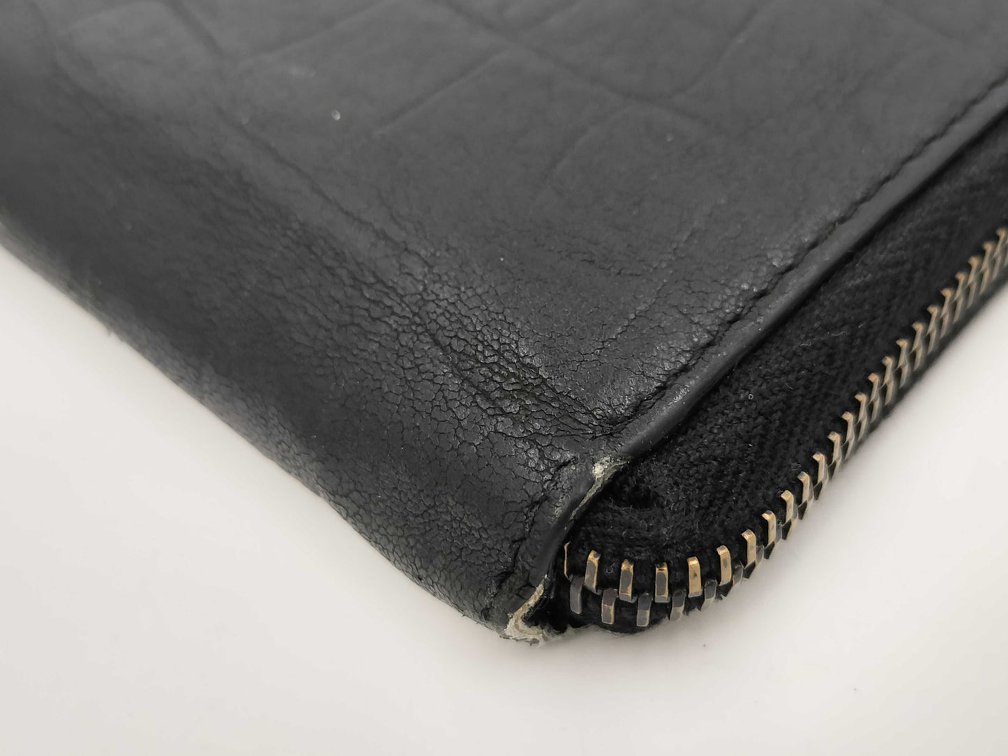 Yves Saint Laurent Embossed Long Wallet