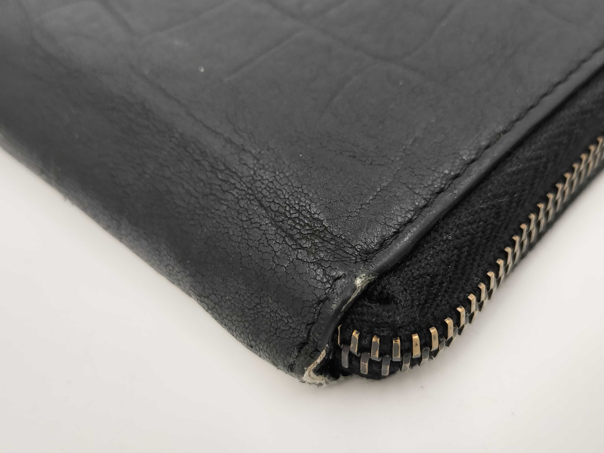 Yves Saint Laurent Embossed Long Wallet