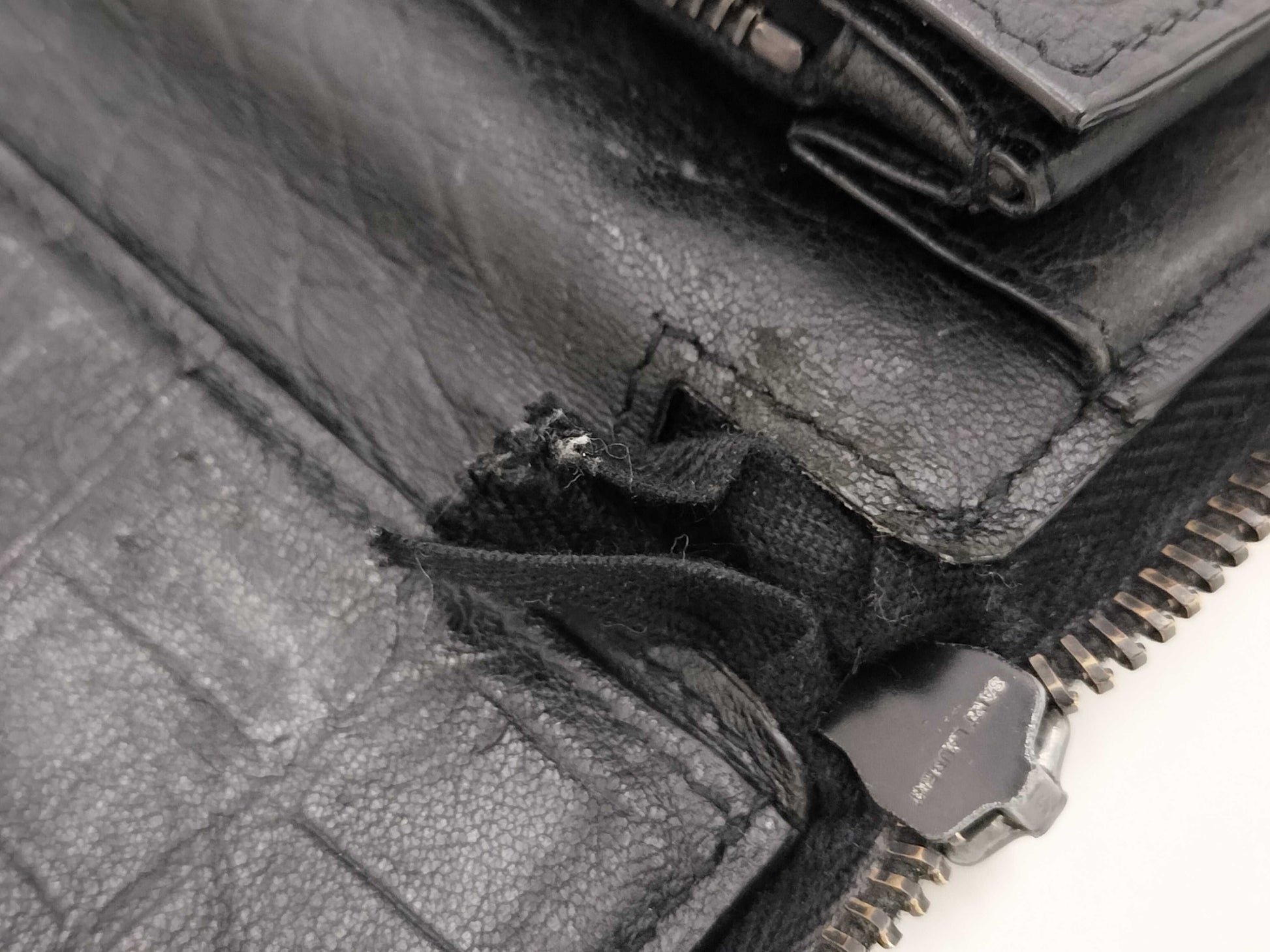Yves Saint Laurent Embossed Long Wallet