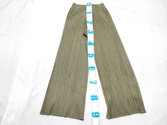 ISSEY MIYAKE Pleats Please Long Pants Khaki