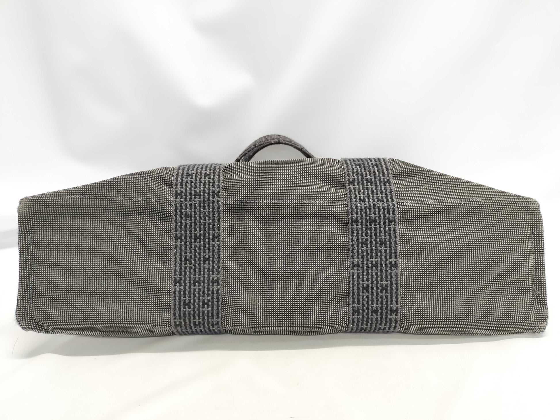HERMES Air Line MM Tote Bag Gray with Cadena