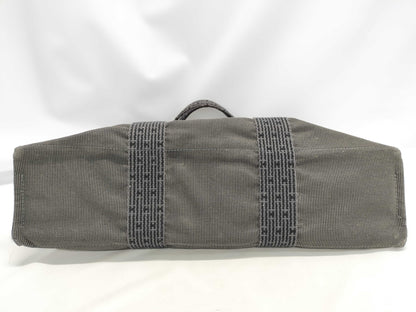 HERMES Air Line MM Tote Bag Gray with Cadena