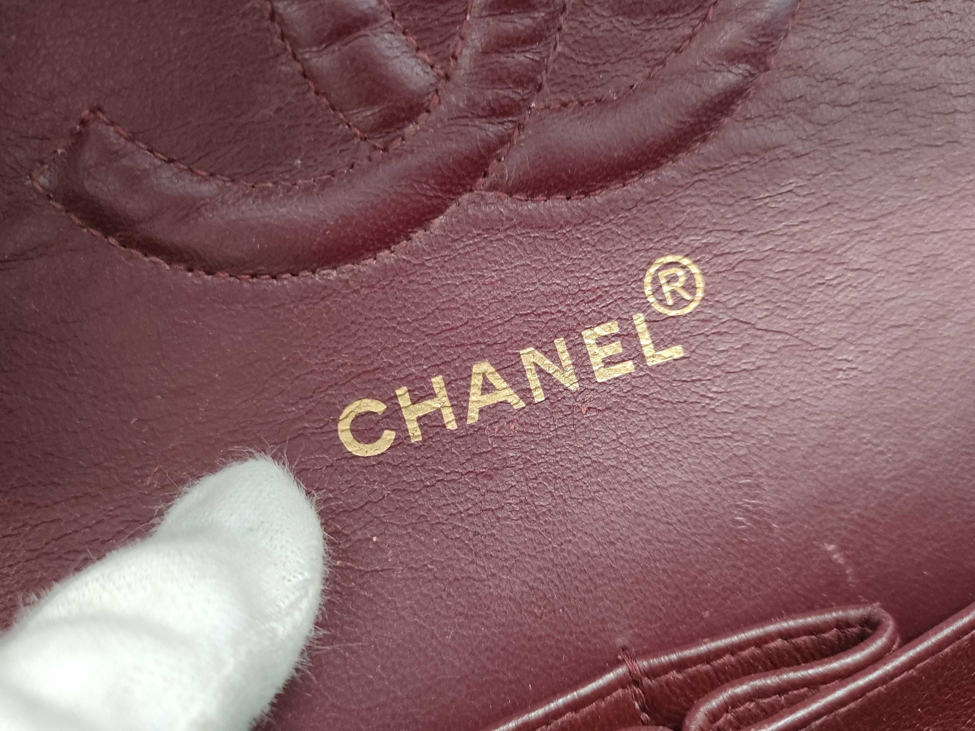 CHANEL Lambskin Matelasse Chain Shoulder Bag with Double Flap, Size 25, No. 4