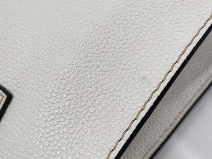 MARC JACOBS Leather 2-Way Tote Bag White Handbag