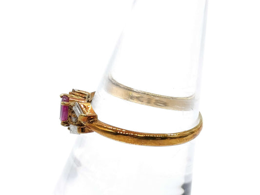R0.30ct D0.10ct K18 2.0g Ring 