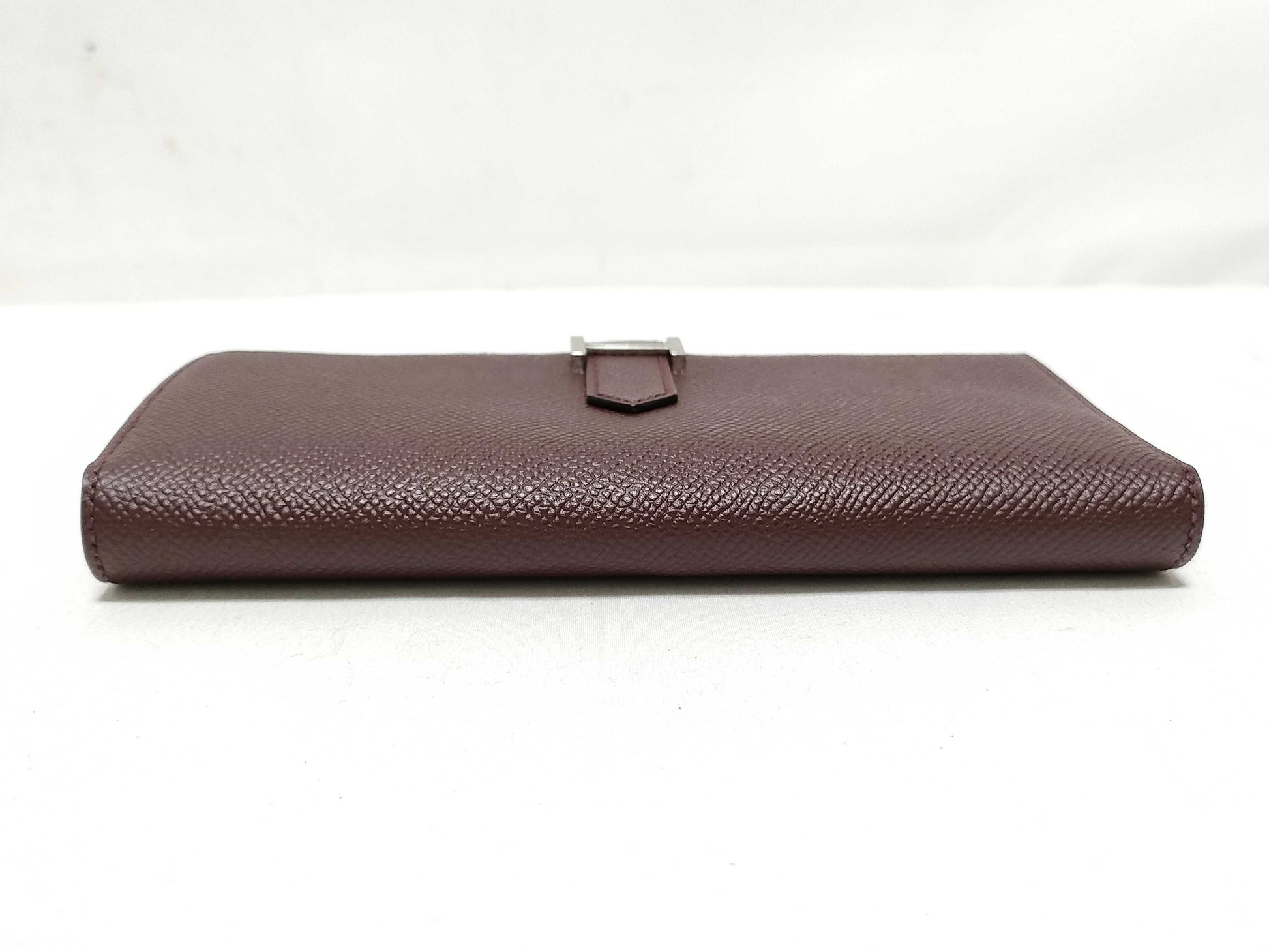 HERMES Engraved A Bearn Souffle Raisin A Wallet