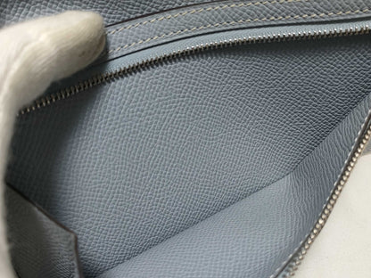 HERMES □Q Bearn Souffle Blue Glacier? Q Wallet