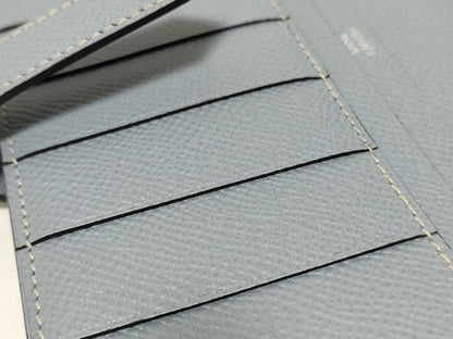 HERMES □Q Bearn Souffle Blue Glacier? Q Wallet