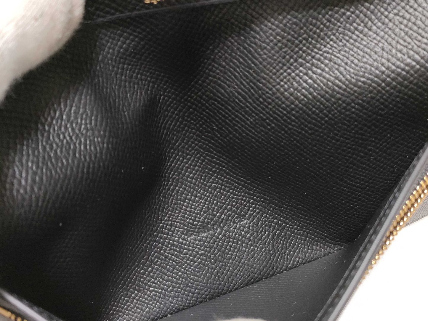 HERMES Bearn Souffle Black Wallet