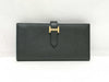 HERMES Bearn Souffle Black Wallet