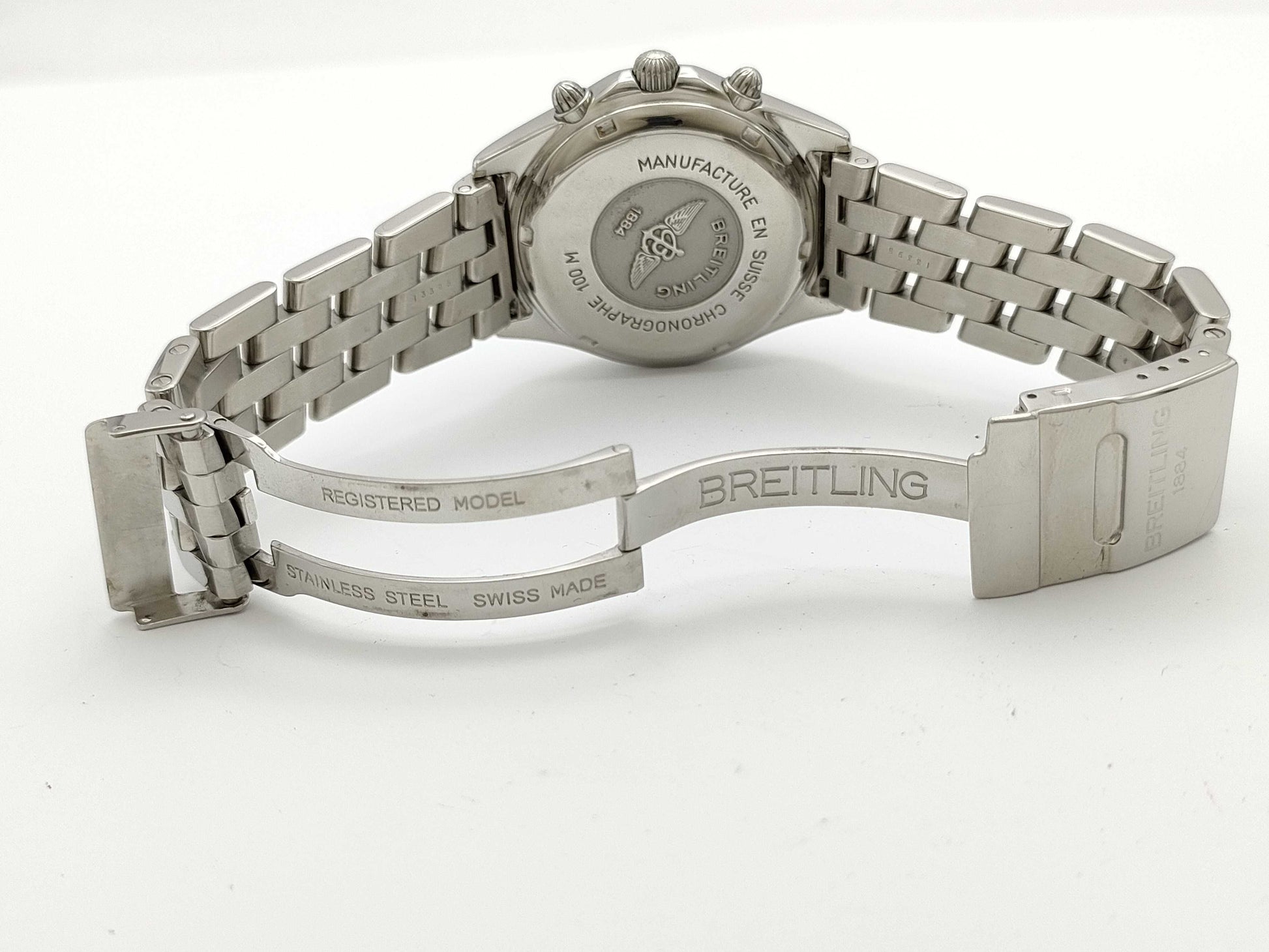 BREITLING A53011 2969 Quartz Silver Dial Men's Watch