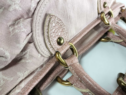 LOUIS VUITTON Monogram Denim Rose Neocavi MM Rose M95836 Tote Bag