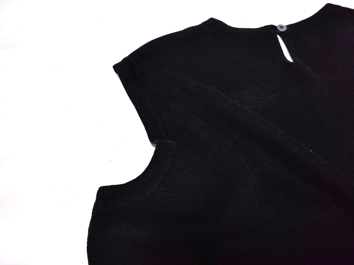 HERMES knit vest black vest