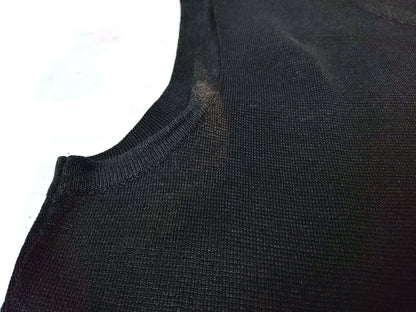 HERMES knit vest black vest