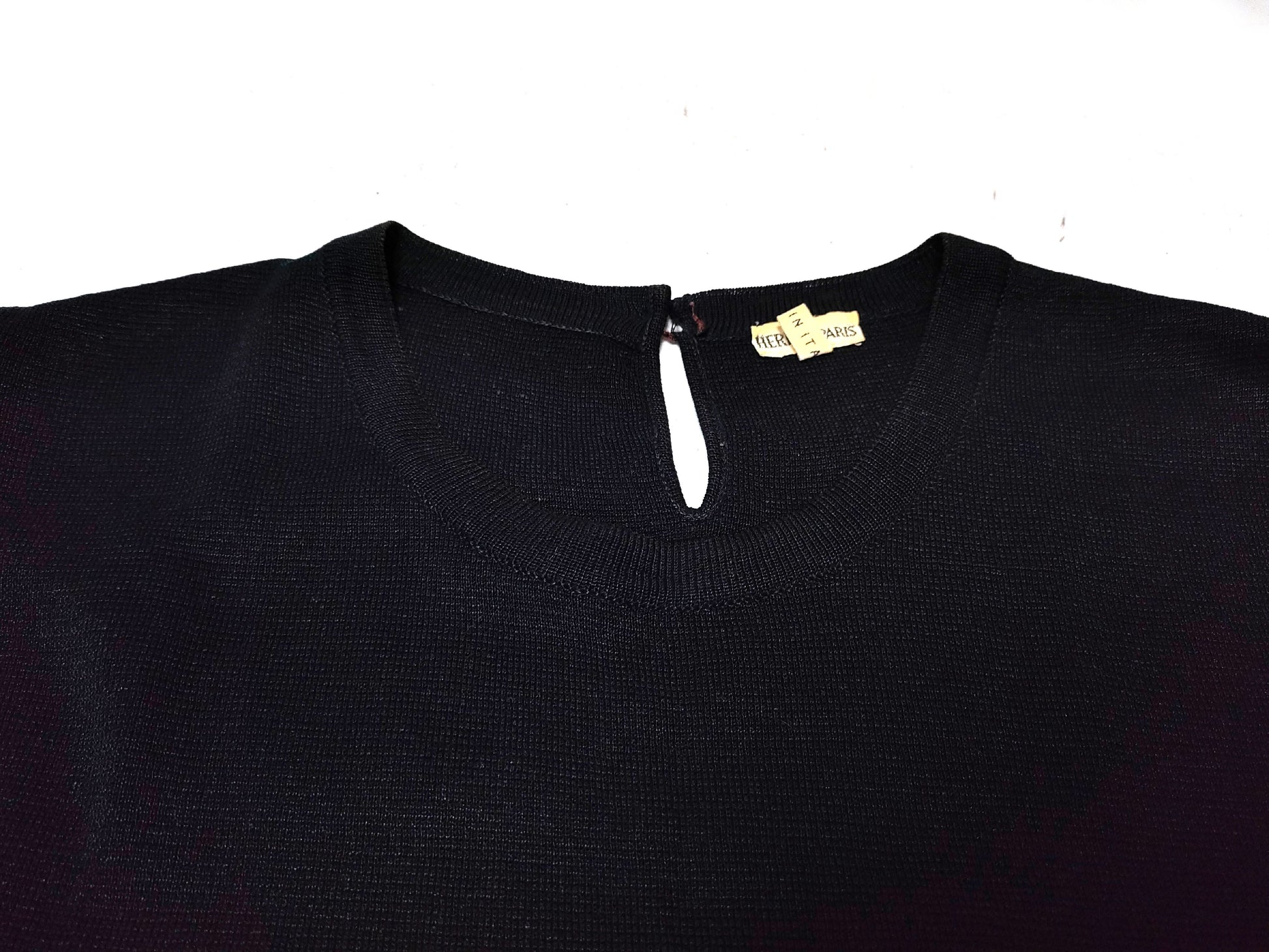 HERMES knit vest black vest
