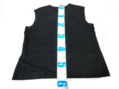 HERMES knit vest black vest
