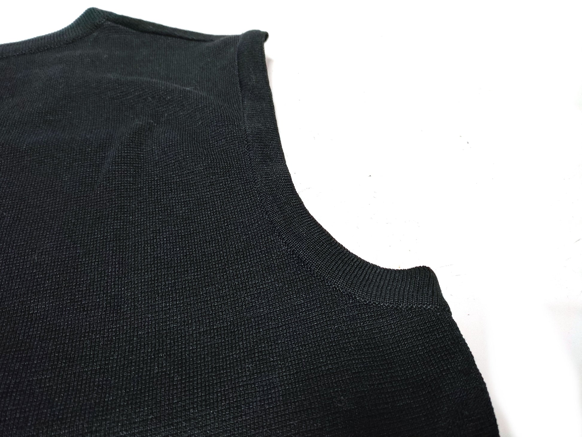 HERMES knit vest black vest