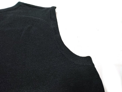 HERMES knit vest black vest