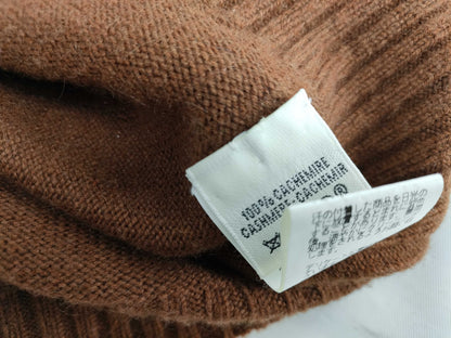 HERMES Knit Dress with Bolero, 100% Cashmere, Brown