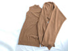 HERMES Knit Dress with Bolero, 100% Cashmere, Brown