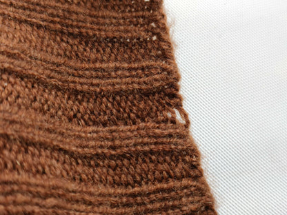 HERMES Knit Dress with Bolero, 100% Cashmere, Brown