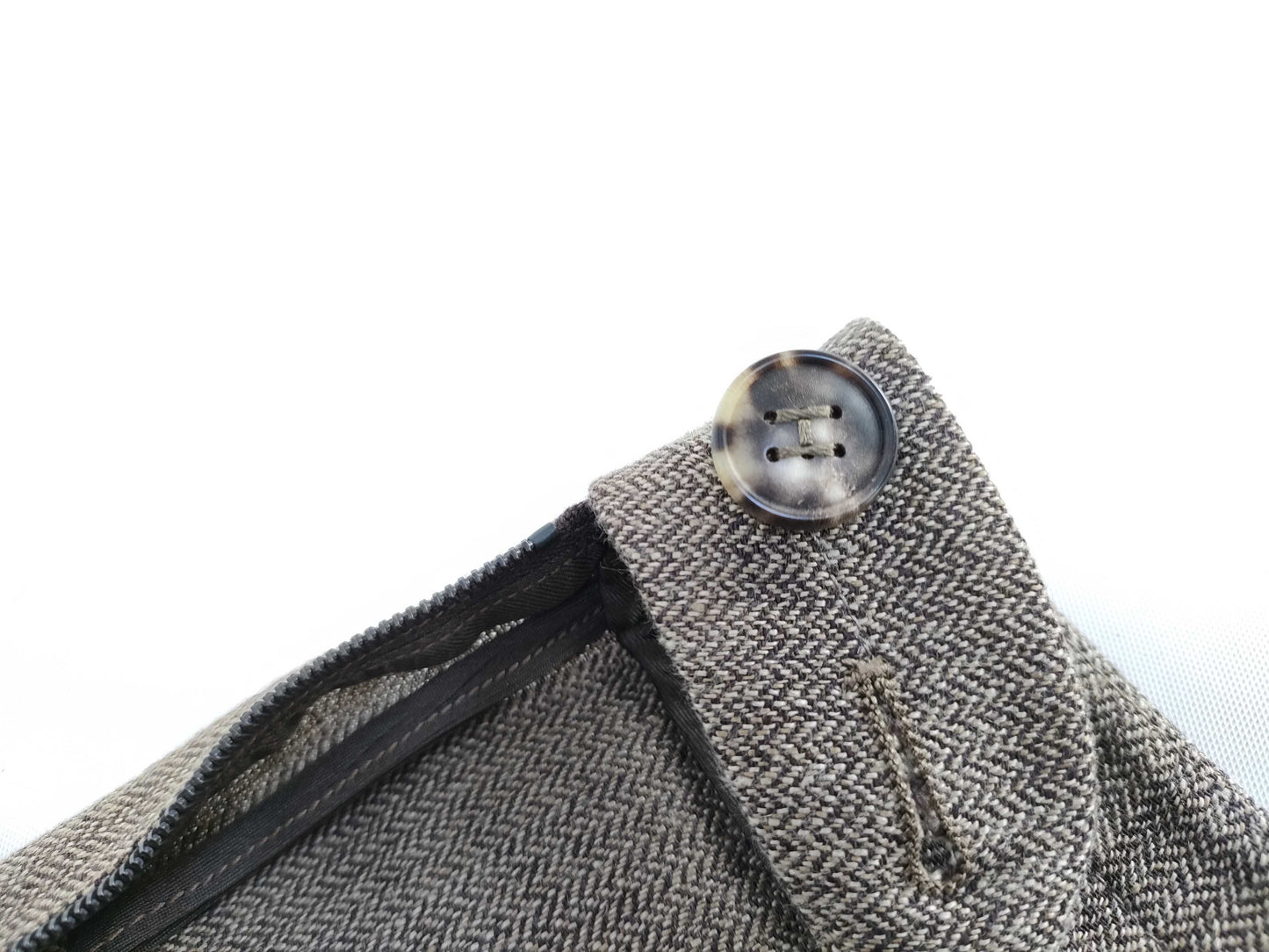 HERMES Pants Beige Linen Pants