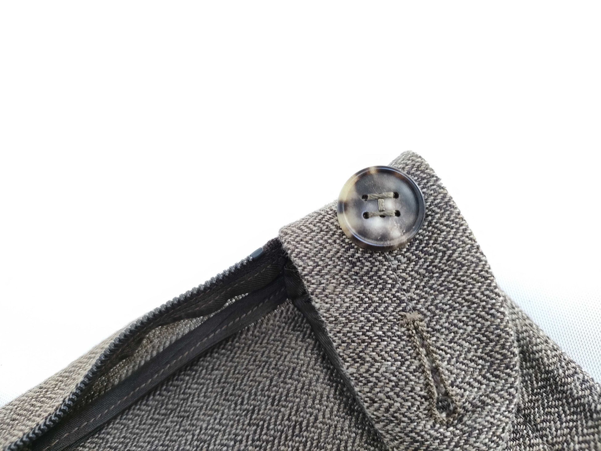 HERMES Pants Beige Linen Pants